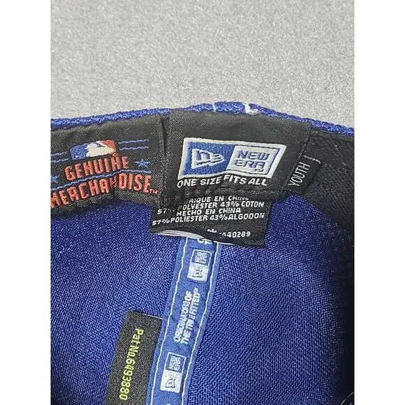 New Era Youth Hat Blue Chicago Cubs Mesh Logo Genuine Merchandise - Picture 7 of 8